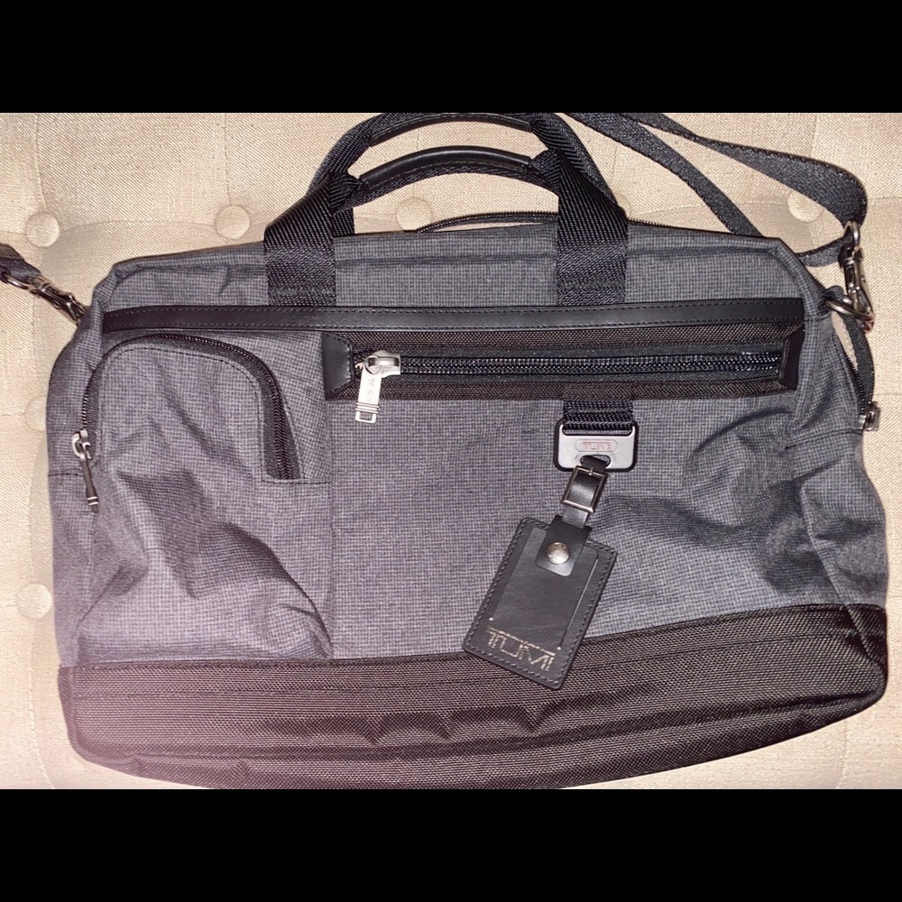 Sold.   Tumi expandable briefcase